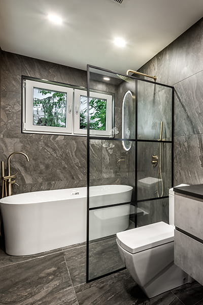 Bathroom remodel completed by bathroom remodeling contractors in Allentown NJ