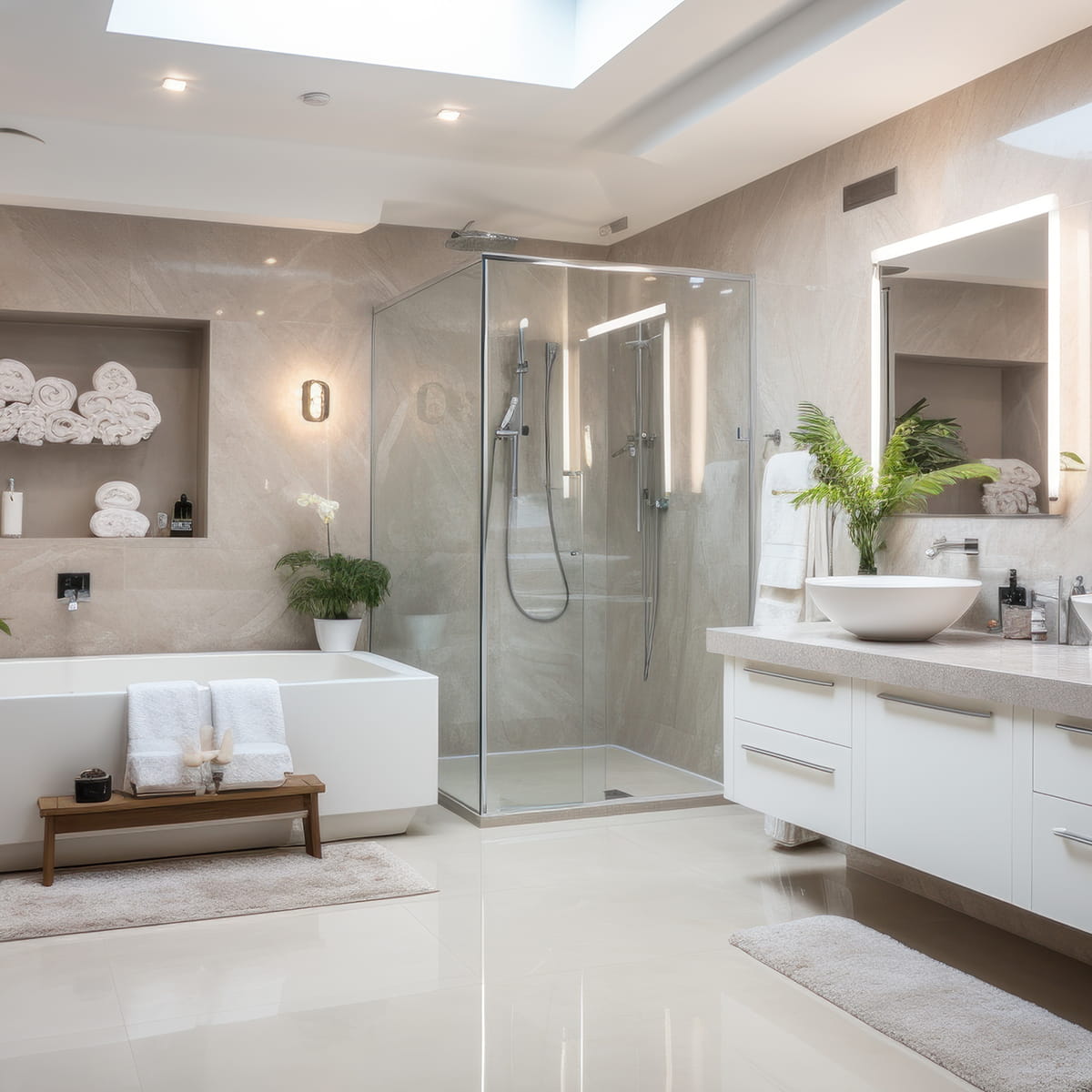 Bathroom remodel contractors in Belmar NJ creating custom bathroom renovations with premium materials