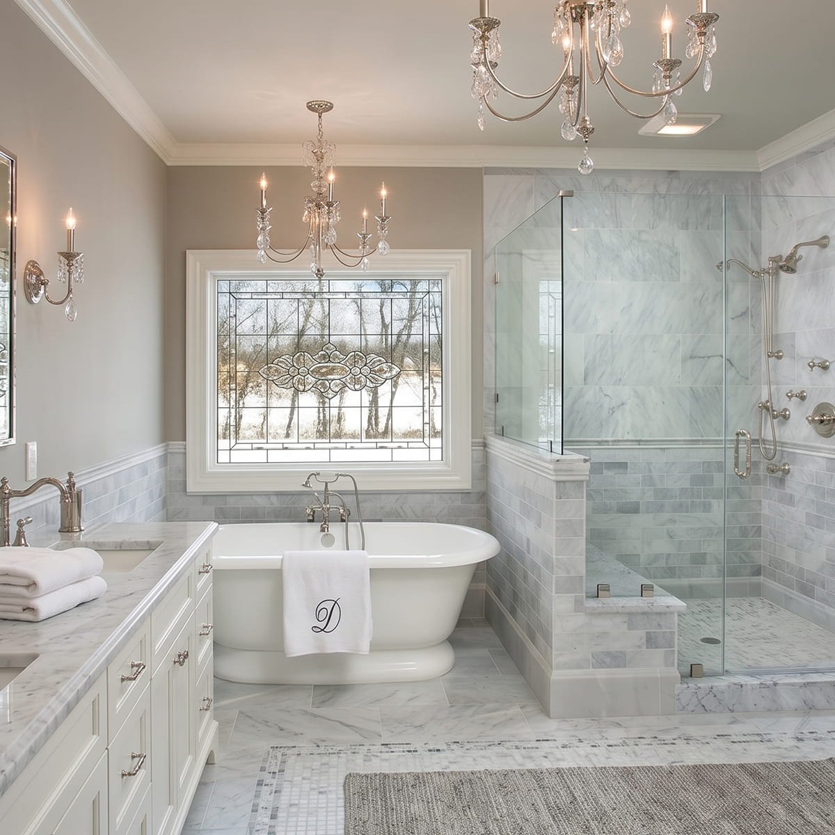 Bathroom remodel contractors in Howell NJ creating custom bathroom renovations with premium materials