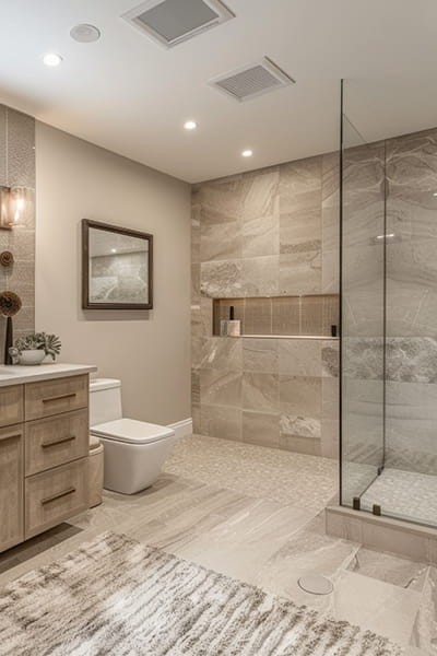 Bathroom remodel completed by bathroom remodeling contractors in Howell NJ