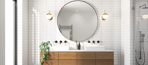 Modern bathroom renovation completed by bathroom remodeling contractors in Howell NJ